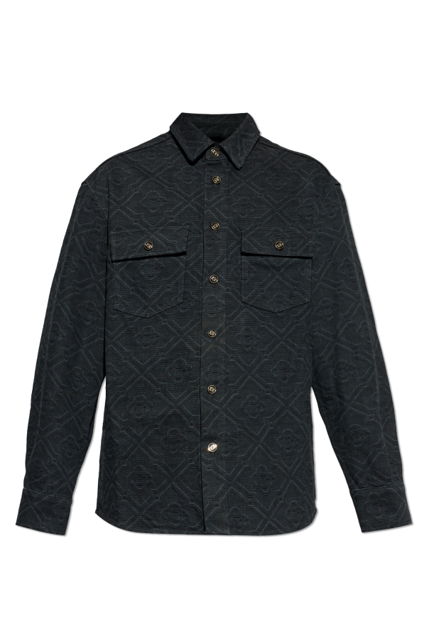 Denim shirt with monogram od Casablanca