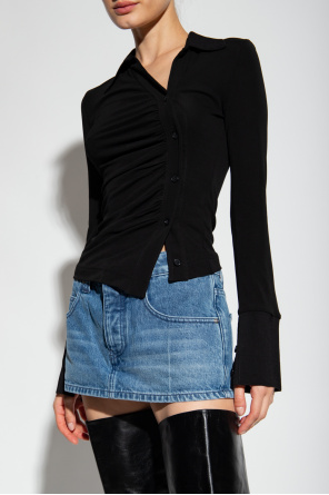 Helmut Lang knitted Shirt with asymmetric fastening