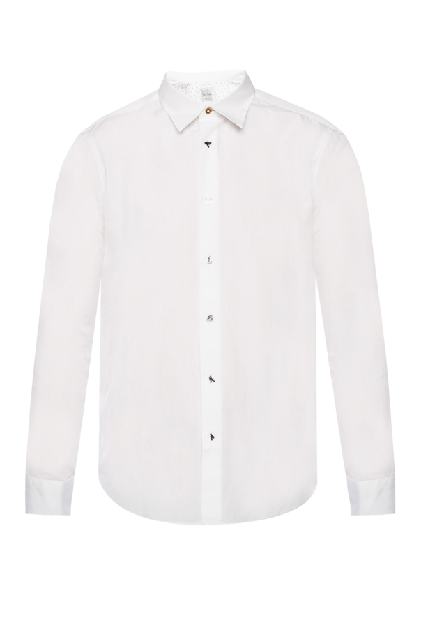 Paul Smith Saint Laurent Logo Print Cotton T-shirt