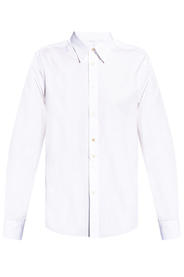Custom Fitted Cotton Hi-Neck T-Shirt White