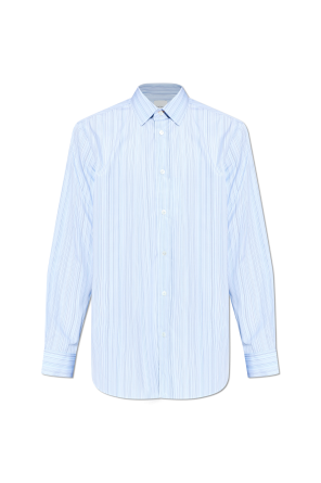 Camisa com padrão às riscas