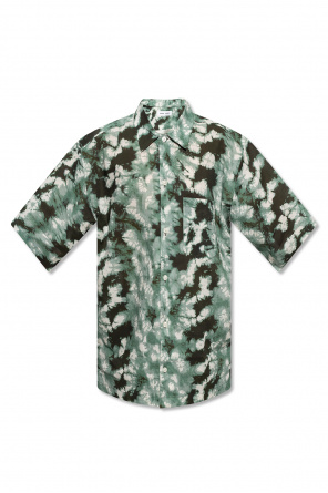 logo camouflage print hoodie