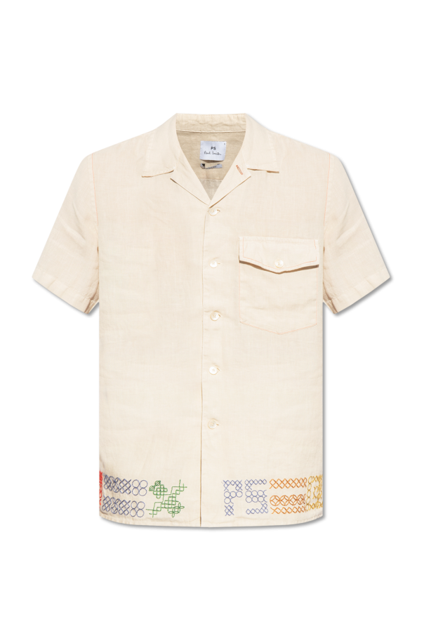 Linen shirt with short sleeves od PS Paul Smith