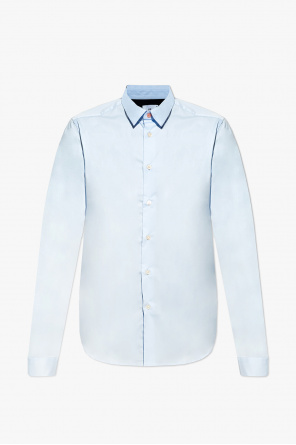 BOSS long-sleeve button-down shirt Blu