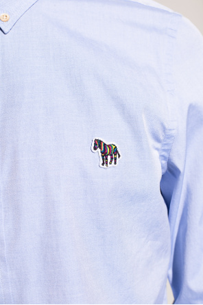 Topman hoodie van teddy fleece in grijs Logo-patch shirt