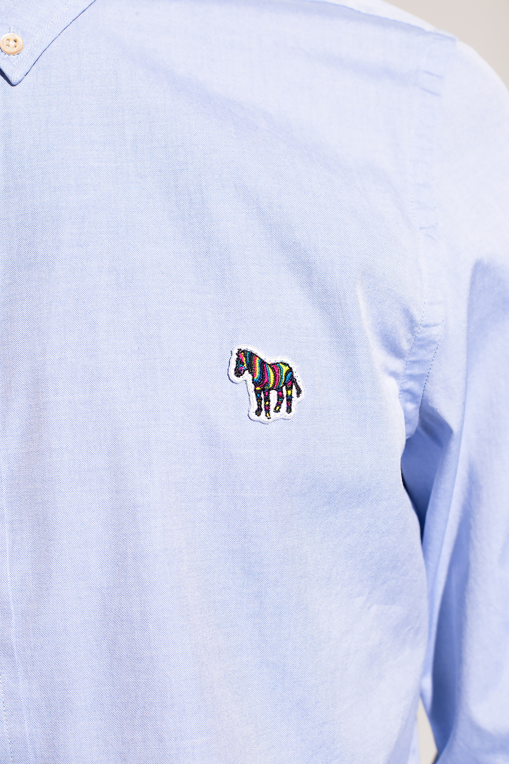 brunello cucinelli pleated bib belted shirt dress item Logo-patch shirt
