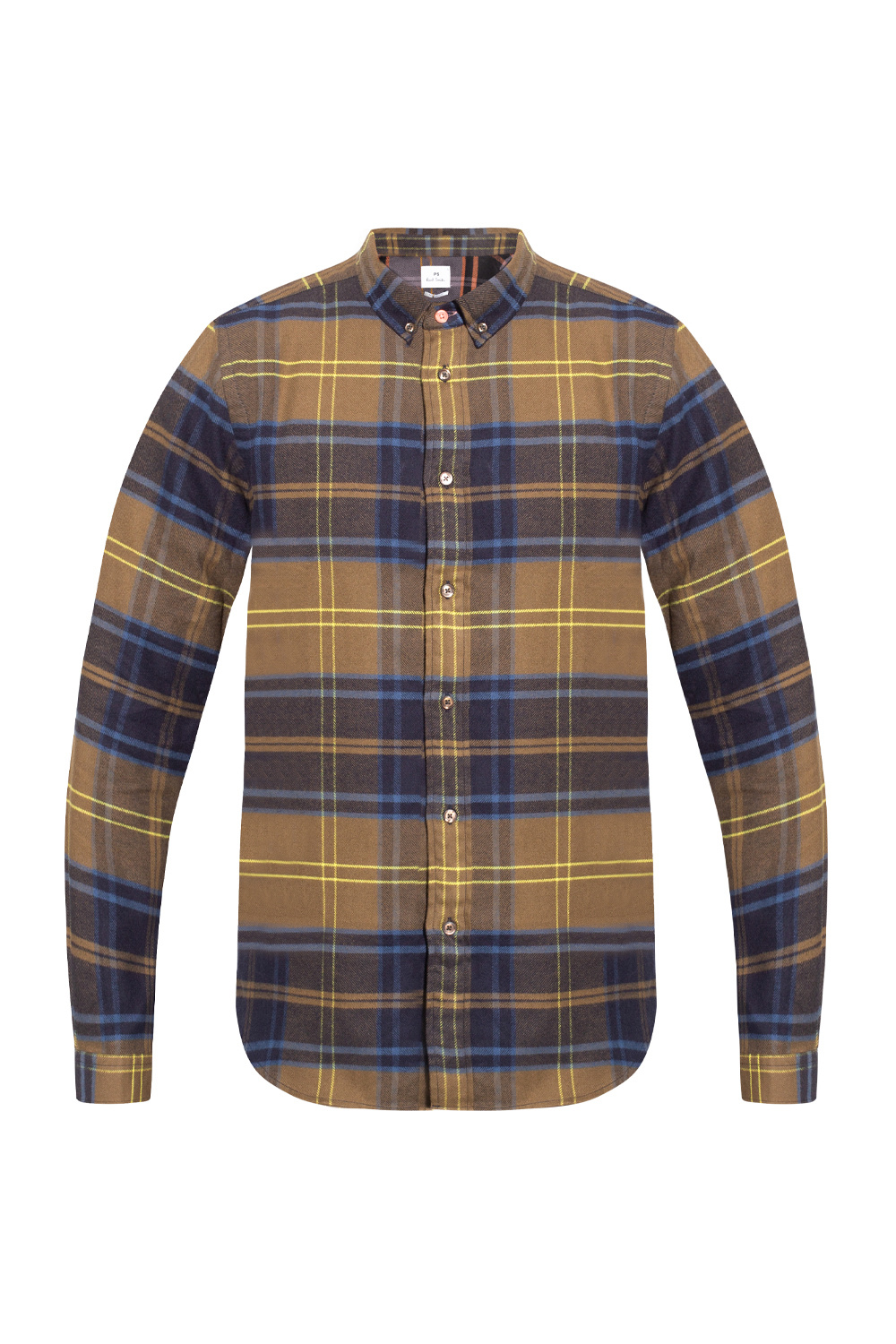 VETEMENTS Name Tag-print cotton sweatshirt Checked shirt