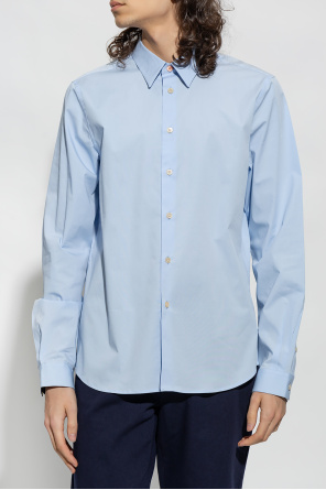J zipped-shoulder T-shirt Shirt in organic cotton