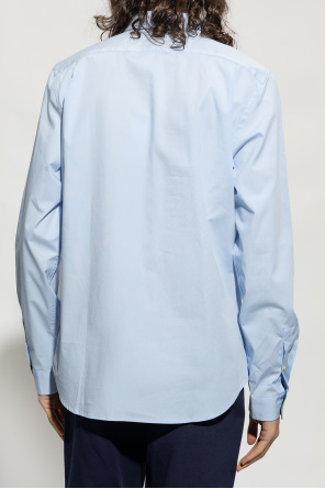 J zipped-shoulder T-shirt Shirt in organic cotton