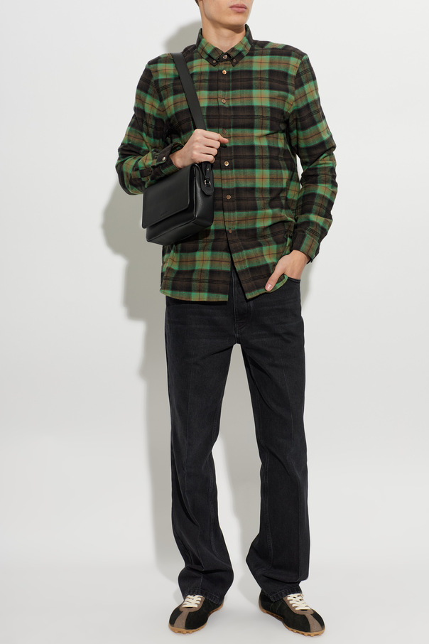 PS Paul Smith Green cotton plaid shirt