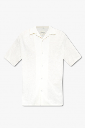 Shirt with short sleeves od Versace floral-print silk shirt 