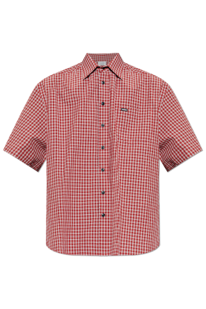 Camisa com padrão aos quadrados