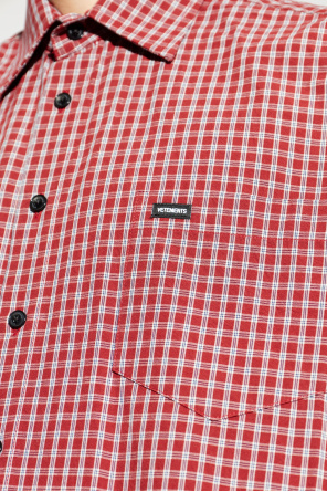 VETEMENTS Hemd mit Karomuster