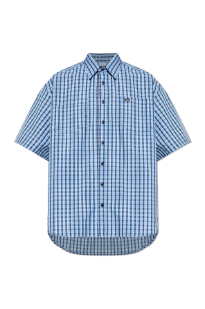 Camisa com padrão aos quadrados