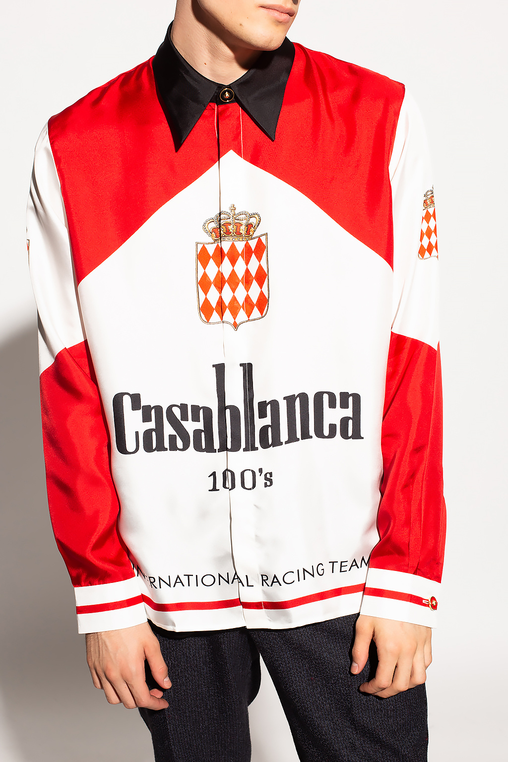 Casablanca Sprayed Cotton Jersey Hoodie