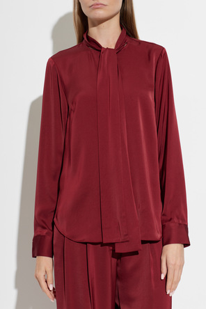Michael Michael Kors Satin shirt with decorative neck tie