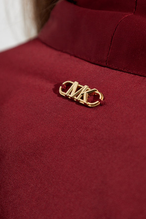 Michael Michael Kors Satin shirt with decorative neck tie