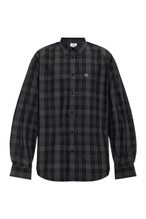 Camisa com padrão aos quadrados