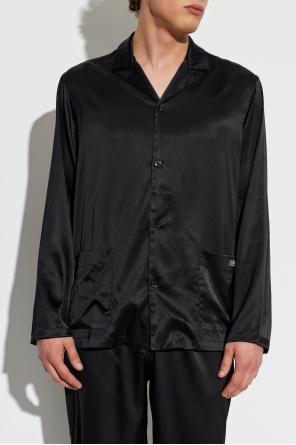 MM6 Maison Margiela Silk lingerie shirt