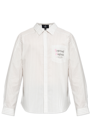 Shirt with stripe pattern