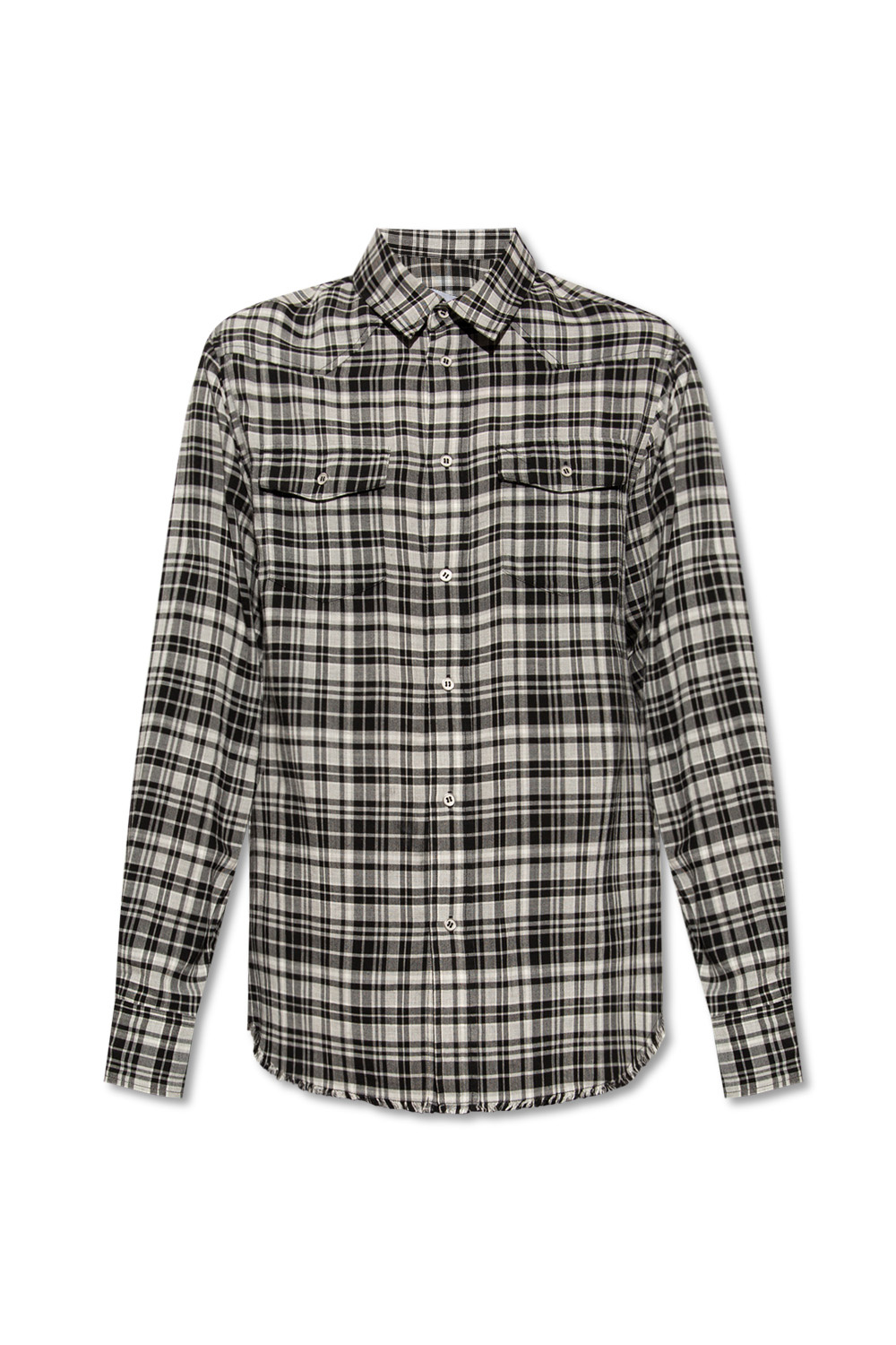 T-Shirt aus reiner Baumwolle mit Pailletten-Pferdemuster 616 J | Men\'s  Clothing | StclaircomoShops | Iro \'Sedera\' checked shirt