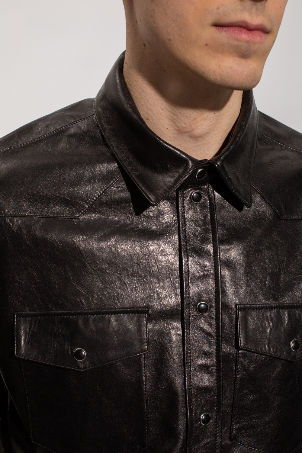 Iro ‘Ollie’ leather shirt