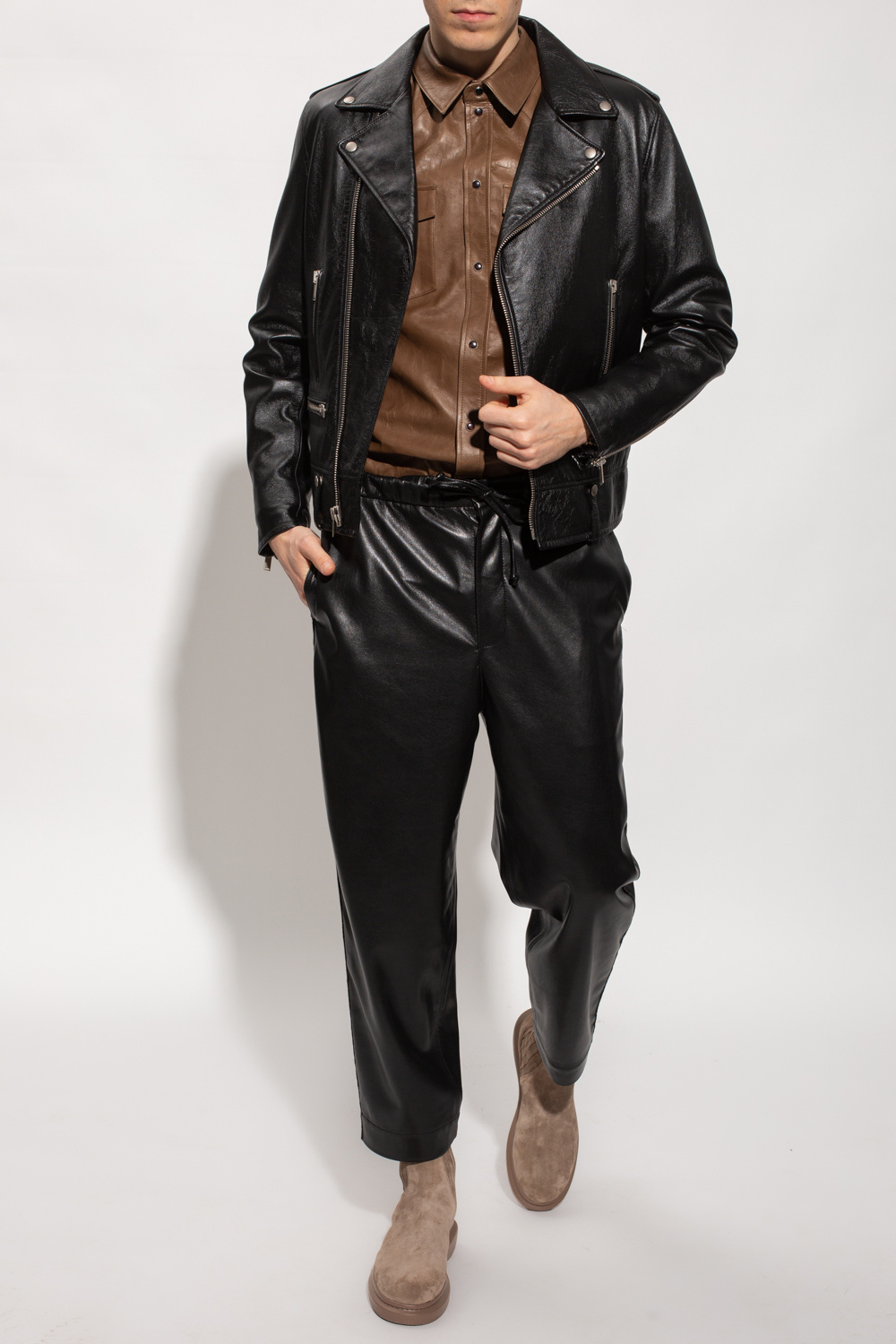 Iro ‘Ollie’ leather shirt