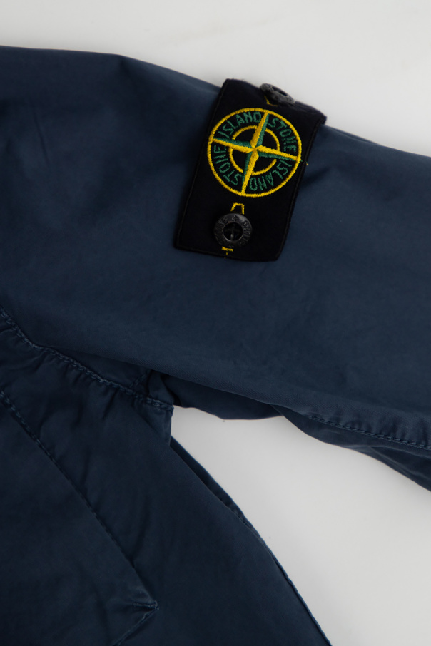 Stone Island Kids There Was One slim-cut long-sleeved T-shirt