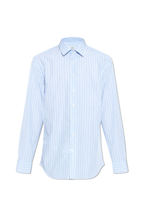 Camisa com padrão às riscas