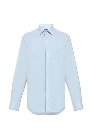 Shirt with embroidered logo