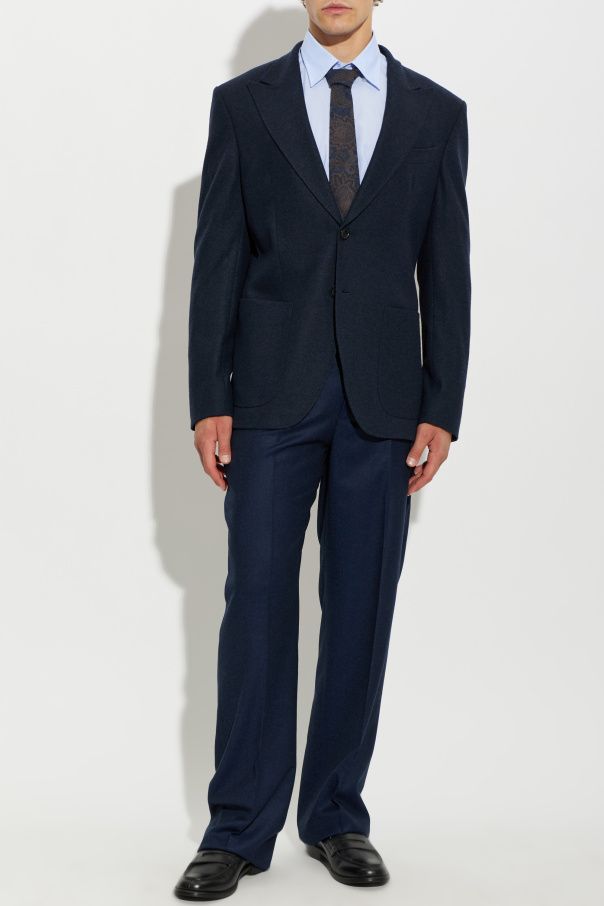Etro Tailored shirt with embroidered logo