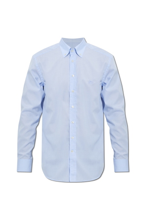 Camisa entallada con logo bordado