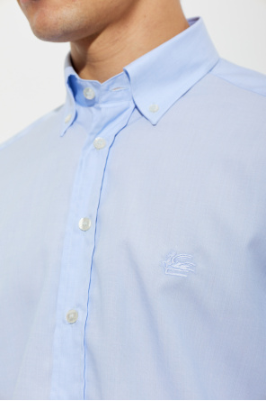 Etro Tailored shirt with embroidered logo