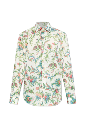 Camisa com padrão floral