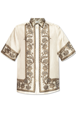 Silk shirt with print