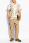 Etro cream Silk shirt with floral motif