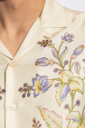 Etro cream Silk shirt with floral motif