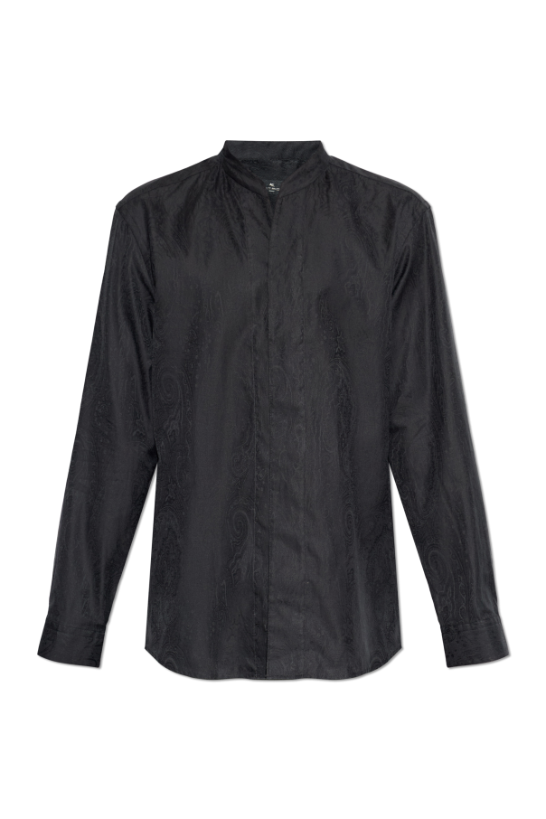 Shirt with a stand-up collar od Etro