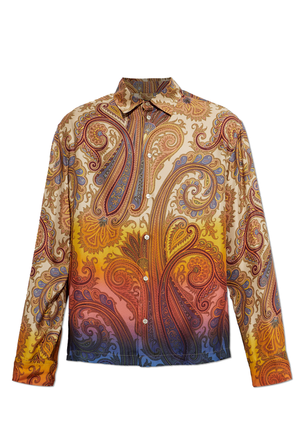 Silk long-sleeve shirt od Etro