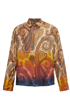Silk long-sleeve shirt