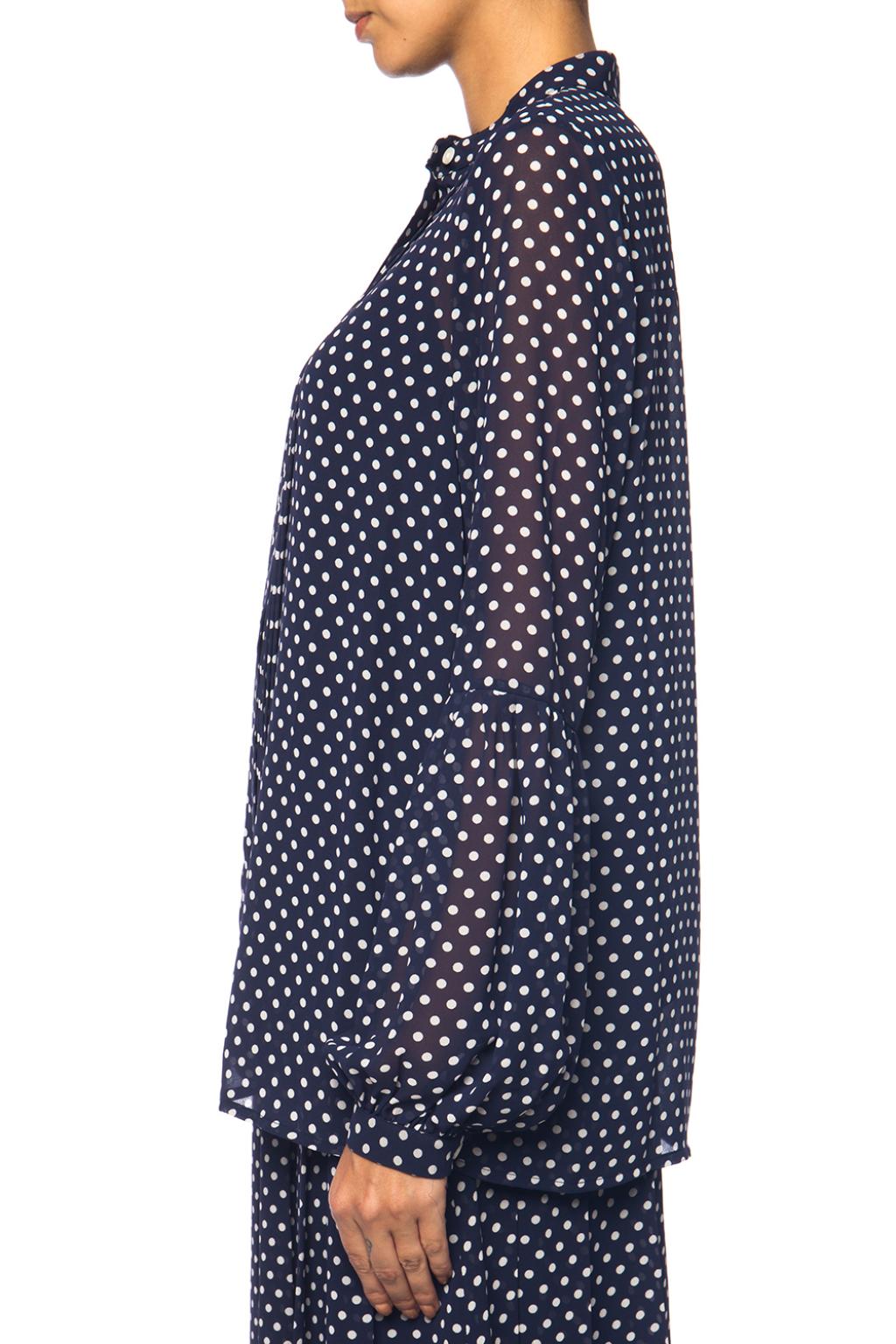 michael kors polka dot shirt