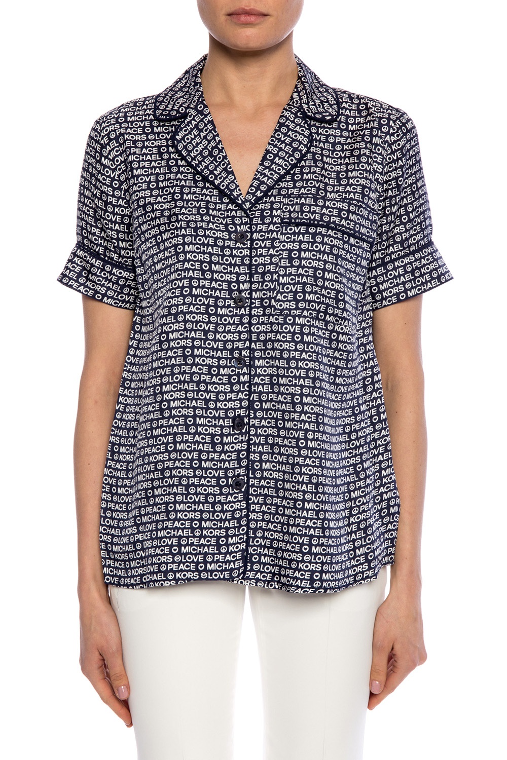 michael kors silk shirt