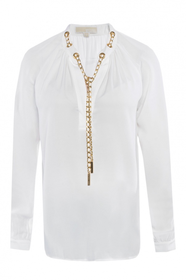 michael kors chain blouse