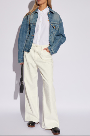 Mango White Shirt And Shorts Set to your favourites od Maison Kitsuné