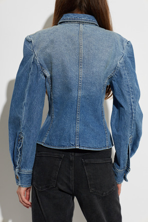 Willy Chavarria ‘vintage’-effect denim shirt