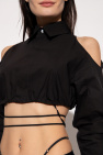 Nensi Dojaka Cut-out crop shirt