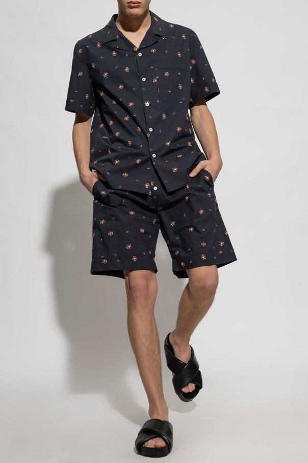 Nick Fouquet shirt cropped with short sleeves