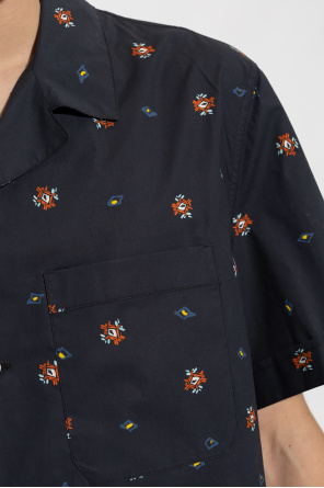 Nick Fouquet Deus Ex Machina Daphni Granatowy T-shirt z nadrukiem na plecach