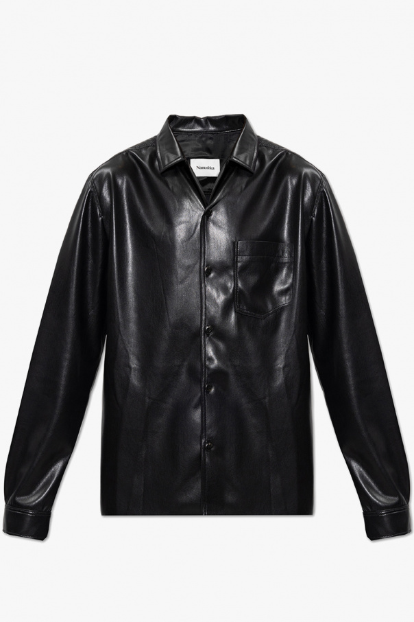‘Duco’ shirt in vegan leather od Nanushka