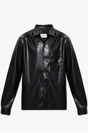‘duco’ shirt in vegan leather od Nanushka